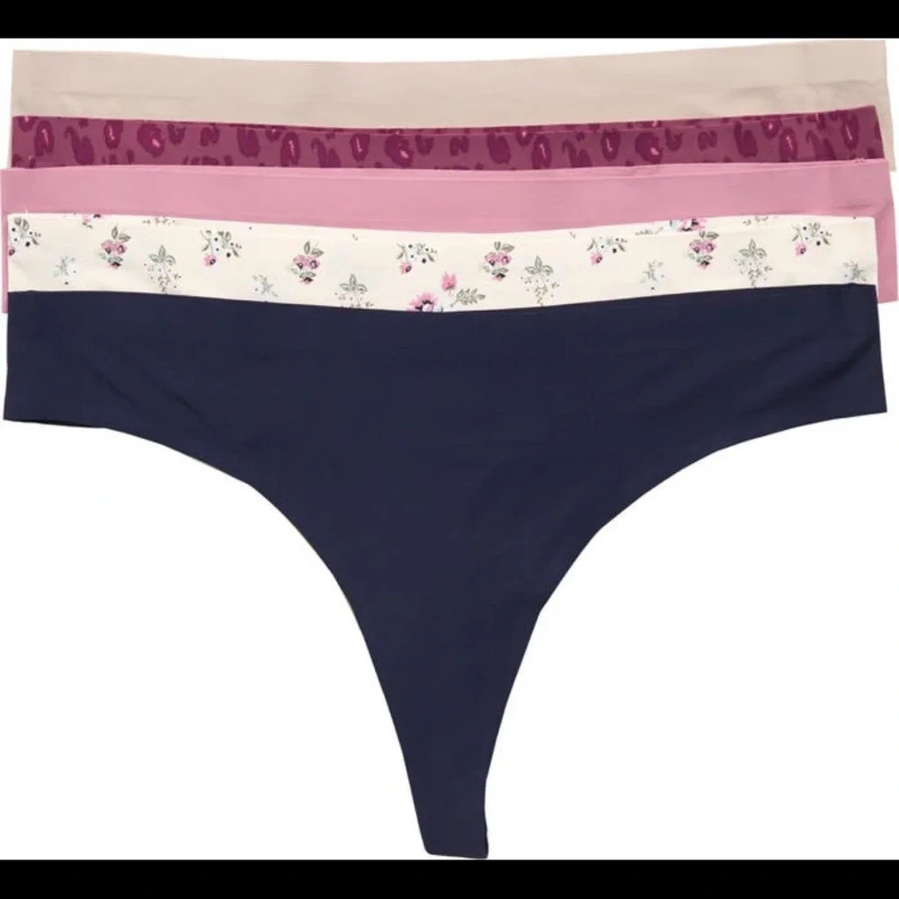 Honeydew Intimates Sandra Assorted Thong - Pack of 5, Multi, XL, NWT